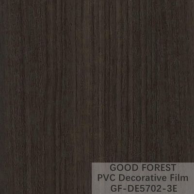 Film noir décoratif de PVC grain en bois de largeur de 1260mm - de 1330mm
