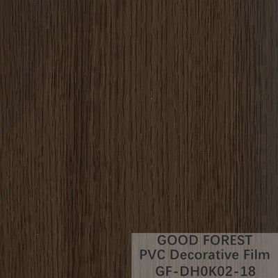 Film noir décoratif de PVC grain en bois de largeur de 1260mm - de 1330mm