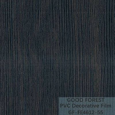 Film noir décoratif de PVC grain en bois de largeur de 1260mm - de 1330mm