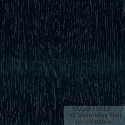 Film noir décoratif de PVC grain en bois de largeur de 1260mm - de 1330mm