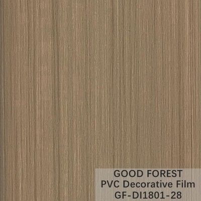 Grain en bois de film de PVC de fluidité de résistance décorative d'éraflure