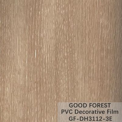 Grain en bois de film de PVC de fluidité de résistance décorative d'éraflure