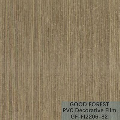 Grain en bois de film de PVC de fluidité de résistance décorative d'éraflure