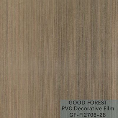 Grain en bois de film de PVC de fluidité de résistance décorative d'éraflure