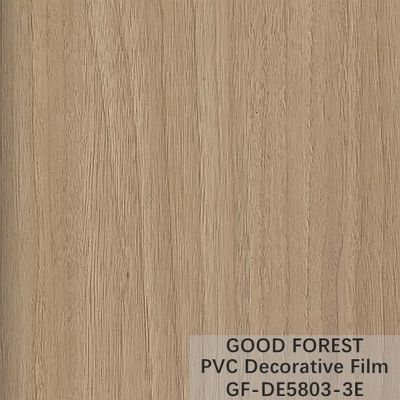 Grain en bois de film de PVC de fluidité de résistance décorative d'éraflure