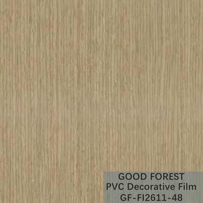 Grain en bois de film de PVC de fluidité de résistance décorative d'éraflure