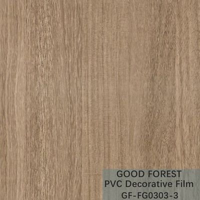 Grain en bois de film de PVC de fluidité de résistance décorative d'éraflure
