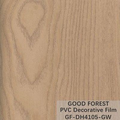 Grain en bois de film de PVC de fluidité de résistance décorative d'éraflure