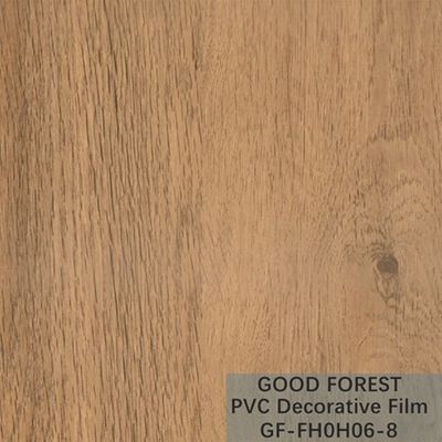 Grain en bois de film de PVC de fluidité de résistance décorative d'éraflure