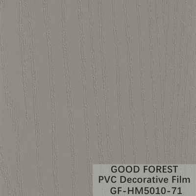 Boursouflez la couleur pure 71 de PVC de grain en bois décoratif rigide de film
