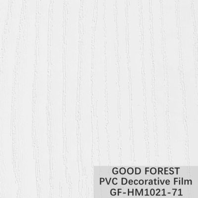 Boursouflez la couleur pure 71 de PVC de grain en bois décoratif rigide de film
