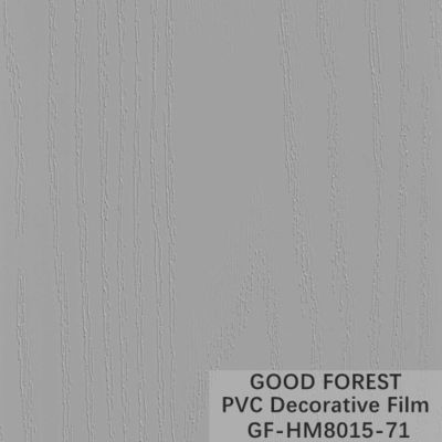 Boursouflez la couleur pure 71 de PVC de grain en bois décoratif rigide de film