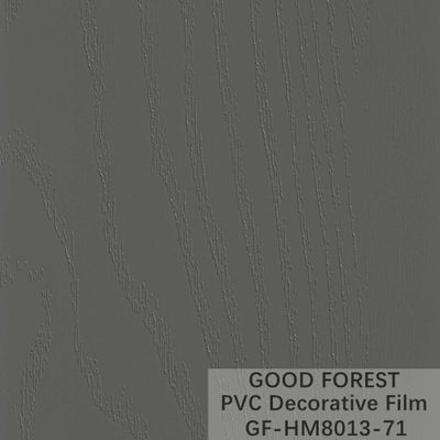 Boursouflez la couleur pure 71 de PVC de grain en bois décoratif rigide de film