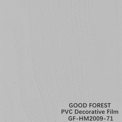 Boursouflez la couleur pure 71 de PVC de grain en bois décoratif rigide de film