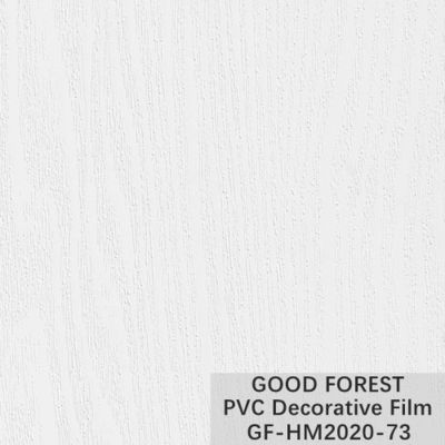 Boursouflage pur de couleur de film décoratif de PVC de grain en bois de Cabinet