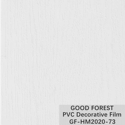 Boursouflage pur de couleur de film décoratif de PVC de grain en bois de Cabinet