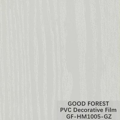 Boursouflage pur de couleur de film décoratif de PVC de grain en bois de Cabinet