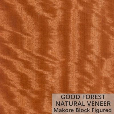 La couronne en bois naturelle de placage de Makore de couleur a coupé le service adapté aux besoins du client par grain