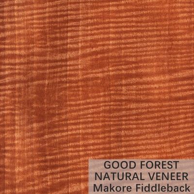 La couronne en bois naturelle de placage de Makore de couleur a coupé le service adapté aux besoins du client par grain