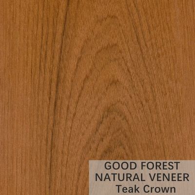 La couronne naturelle de placage en bois naturel de teck a coupé la certification du placage FSC