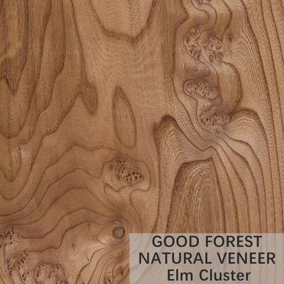 La couronne en bois naturelle de placage d'ORME a coupé le grain pour fournir le service adapté aux besoins du client