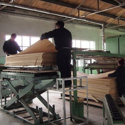 L'OEM a machiné le jaune foncé blanc américain du chêne X024 de placage en bois pour le Cabinet