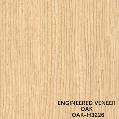 Placage en bois synthétique en bois droit du grain H3226 de chêne blanc de copie pour le revêtement mural FSC