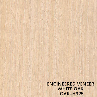 Placage en bois H925 de meubles recomposé par décoration de grain droit de chêne blanc