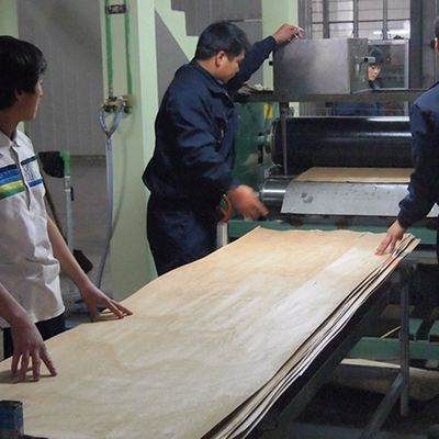 0.45mm feuille de faisceau de façade de bois de construction de perle noire BP-X8003 grain droit pour la face du panneau mural