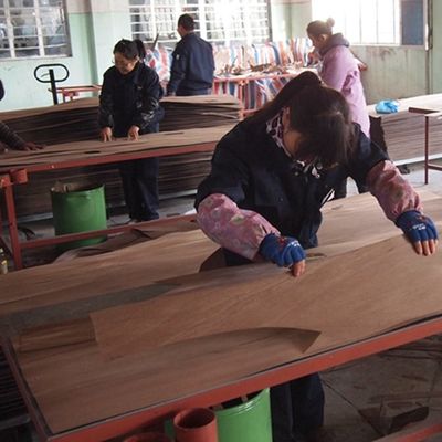 Nouveau design de façade de bois de fumée artificiel SW-L739N/L743N 0,55 mm d'épaisseur pour le visage des meubles