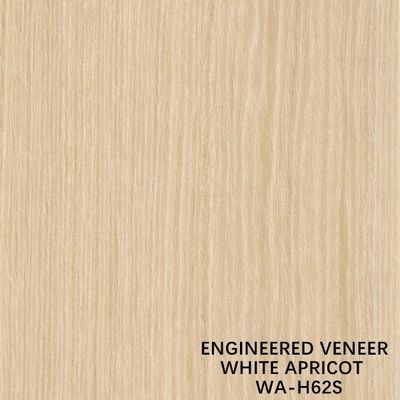 La tranche composée reconstituée du placage H62S en bois d'abricot a coupé le grain droit des techniques 0.15-0.55mm de la bonne qualité pour des portes