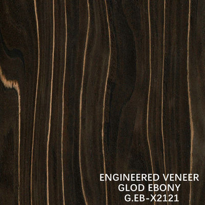 2500-3100MM Placage en bois d'ingénierie en ébène X2121 Or Texture irrégulière Coupe pour porte