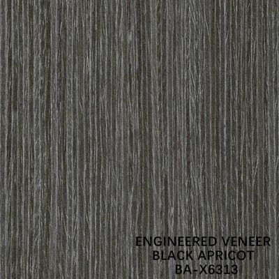 Le bois reconditionné synthétique d'abricot noir de décoration plaquent X6313 le grain droit 2500-3100mm