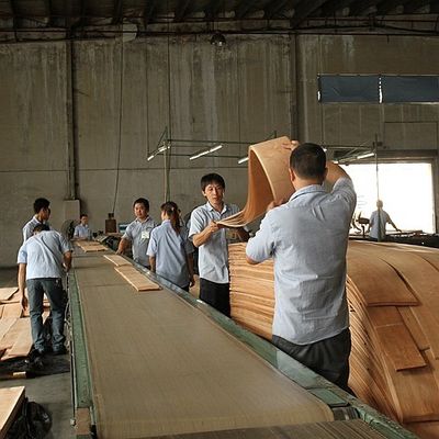 Grain droit naturel américain de Cherry Wood Veneer Quarter Cut de peau de porte