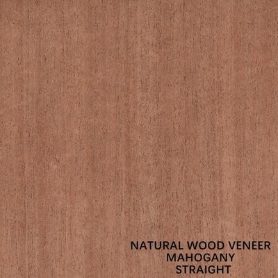 Placage en bois d'acajou naturel de grain droit pour des meubles et des instruments de musique