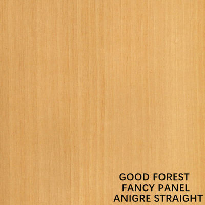 Épaisseur sans peinture en bois naturelle du panneau 18mm de grain droit d'Anigre de stratifié de contreplaqué de fantaisie pour des meubles