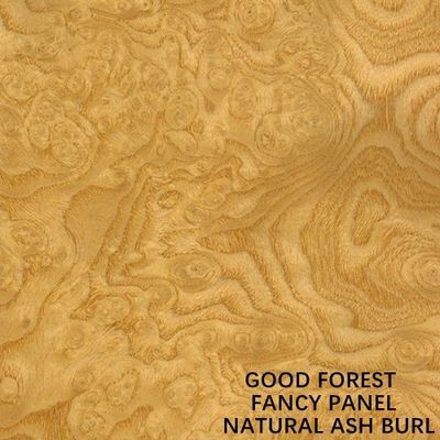 Rallongé classez la main naturelle de panneau d'Ash Burl Wood Veneer Paint Free faite face par 2745mm épissant pour la décoration d'hôtel