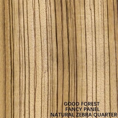 Capacité standard en bois d'approvisionnement de la taille 2440*1220 millimètre de grain de quart de placage de zèbre de fantaisie de panneaux bonne de fabricant de la Chine
