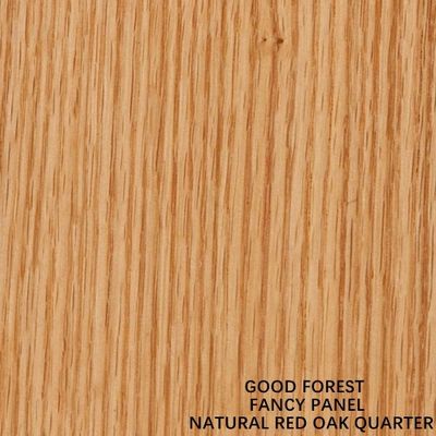 Les forces de défense principale naturelles de fantaisie de placage en bois de chêne rouge/grain droit de carton gris pour le Cabinet lambrissent la longueur de 2440/2745/3050mm
