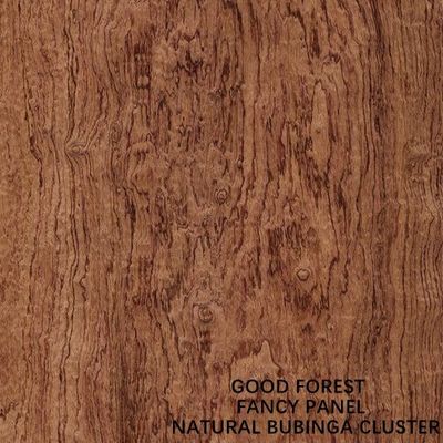 Le grain de groupe de contreplaqué de Bubinga de fantaisie de haute qualité pour la décoration 2440/2745/3050mm d'hôtel a rallongé l'usine de la Chine de taille