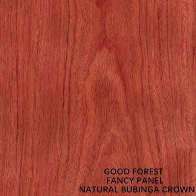 Placage naturel 2440x1220mm en bois de Bubinga de couronne de forces de défense principale de fantaisie de meubles
