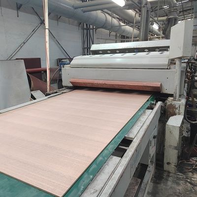 Panneaux de décoration de grain droit de placage en bois d'orme naturel fait face avec la peinture de panneau de particules de forces de défense principale libre pour des meubles