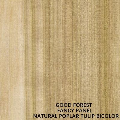 La porte intérieure a fait face à Tulip Wood Veneer Straight Grain bicolore naturelle 2440/2745mm