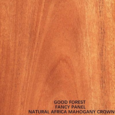 Taille standard 2440*1220mm de grain de couronne de placage en bois d'acajou naturel de l'Afrique pour le Cabinet FSC de porte