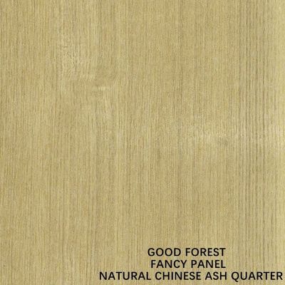 Panneau de copeaux Mdf à base de grains de quart de placage de bois de frêne chinois pour armoire de meubles sans peinture