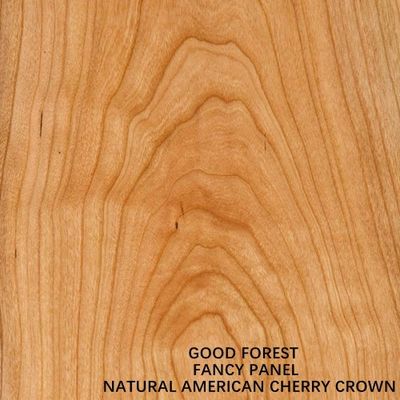 Le placage en bois de coupe de couronne de contreplaqué de cerise américain de fantaisie a basé le panneau de particules de forces de défense principale pour des meubles et le Cabinet