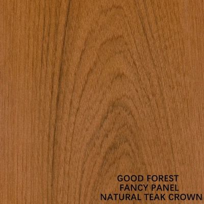Placage en bois de couronne de teck naturel panneau de contreplaqué fantaisie panneau de base de meubles en aggloméré Mdf longueur 2440 2745mm