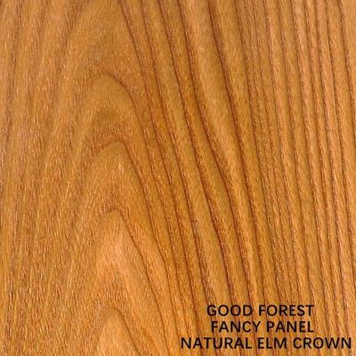 Taille Standard 2440*1220mm de contreplaqué de contreplaqué de placage de bois de couronne d'orme naturel de fantaisie pour la porte et les meubles E1 E0 P1 P2