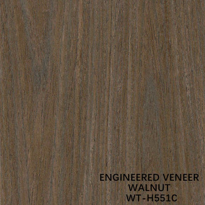 Joint de grain coloré coupé à plat de placage en bois de noix naturelle à la largeur de 640/1280mm pour le contreplaqué de fantaisie