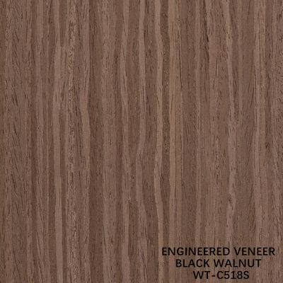 0.60 mm Veneur de bois d'ingénierie 518s / 518c pour les portes intérieures et la façade de l' armoire
